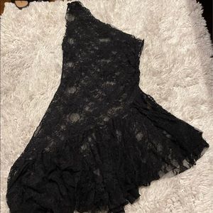 Lace One Shoulder Dress